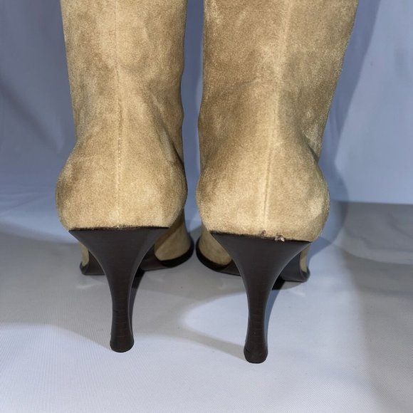 Alluminio Women's Stretch Velour Suede Boots Size 6 Retail $495 - Picture 4 of 8